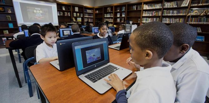 Students with laptops 670x330 - Google And Coursera Collaborate For Training on Cloud Computing