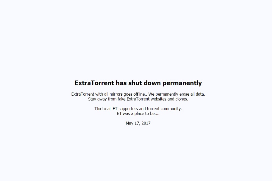 ExtraTorrent, Torrent website, Shut down, Kickass Torrents, Torrent.eu, Torrent news