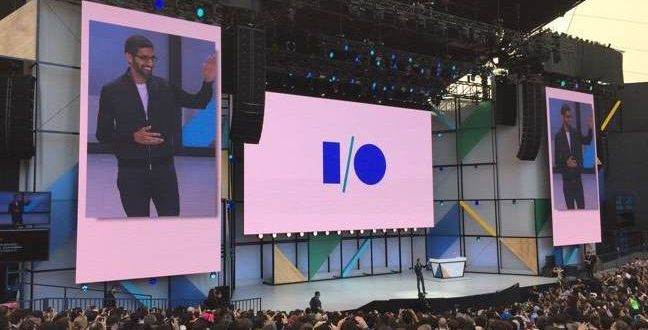 sundar at io17 648x330 - Like a celeb going bonkers with botox, Google injects ‘AI’ into anything it can