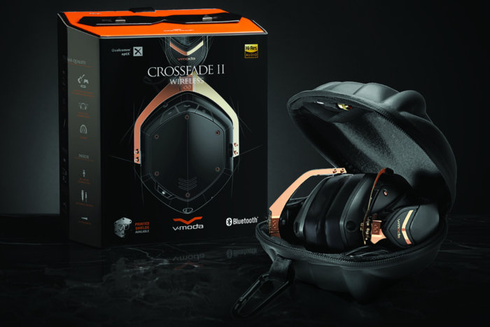 V-Moda rose gold Crossfade 2 Wireless package