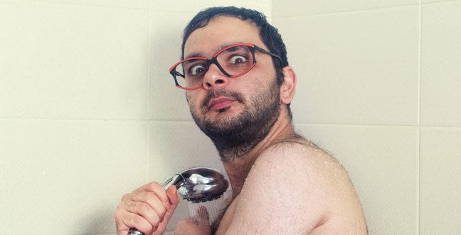 nerd in shower photo via shutterstock 648x330 - Defend yourself against ISP tracking in an Trump-era free-for-all