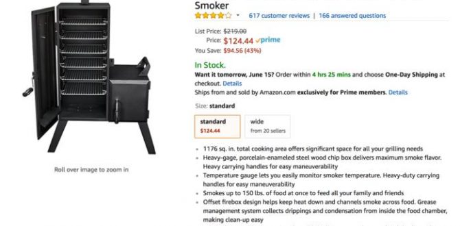 smoker 100725897 large 1 670x330 - 43% off Dyna-Glo DGO1176BDC-D Vertical Offset Charcoal Smoker – Deal Alert