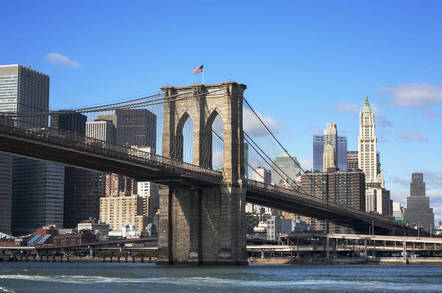 shutterstock brooklynbridge - Talk about a MINER offense! Crypto-cash crafter clashes with T-Mob US in hipster haven