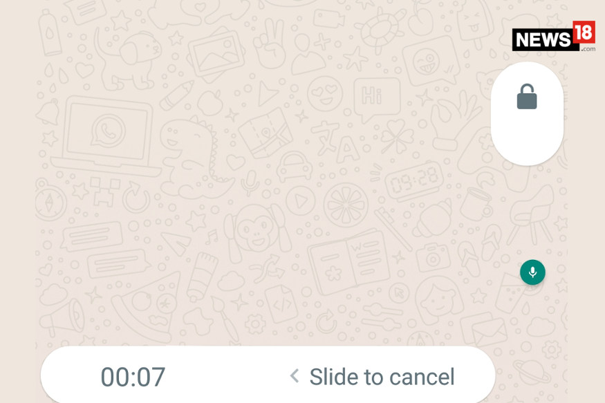 WhatsApp lock voice